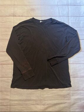 Lululemon all yours cotton long sleeve shirt size 6